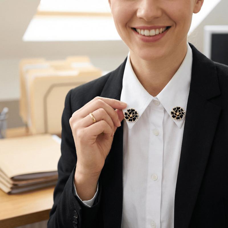 Bottoni Decorativi a Forma di Fiore di Perla Finta, Copribottoni Decorativi, Accessori per Camicie da Donna, Gemelli, Clip per Bottoni di Lusso per Abbigliamento