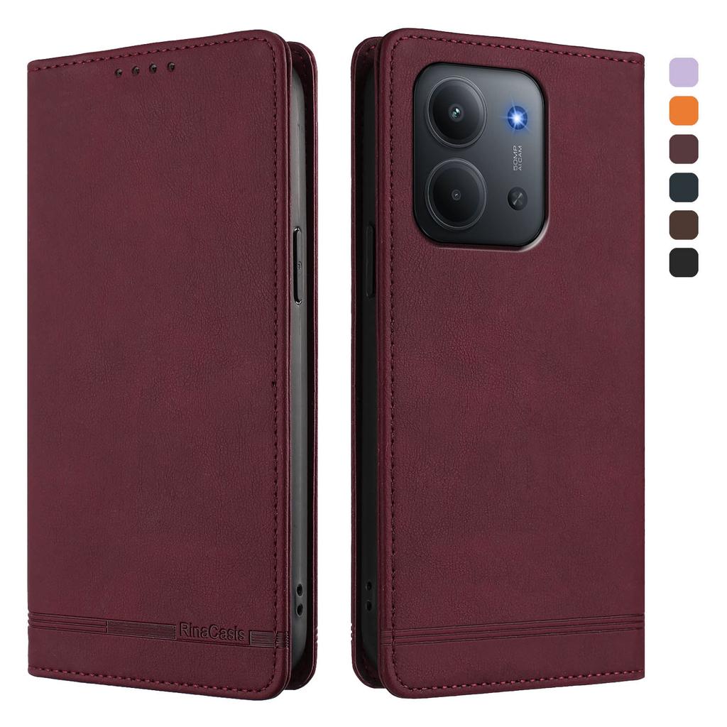 Skal För Redmi 15C 15 4G 5G Lyxigt Läder Flip Telefonfodral För Xiaomi Redmi 15 15C Fodral Xiaomi C85 Plånbok Ställskydd Fundas