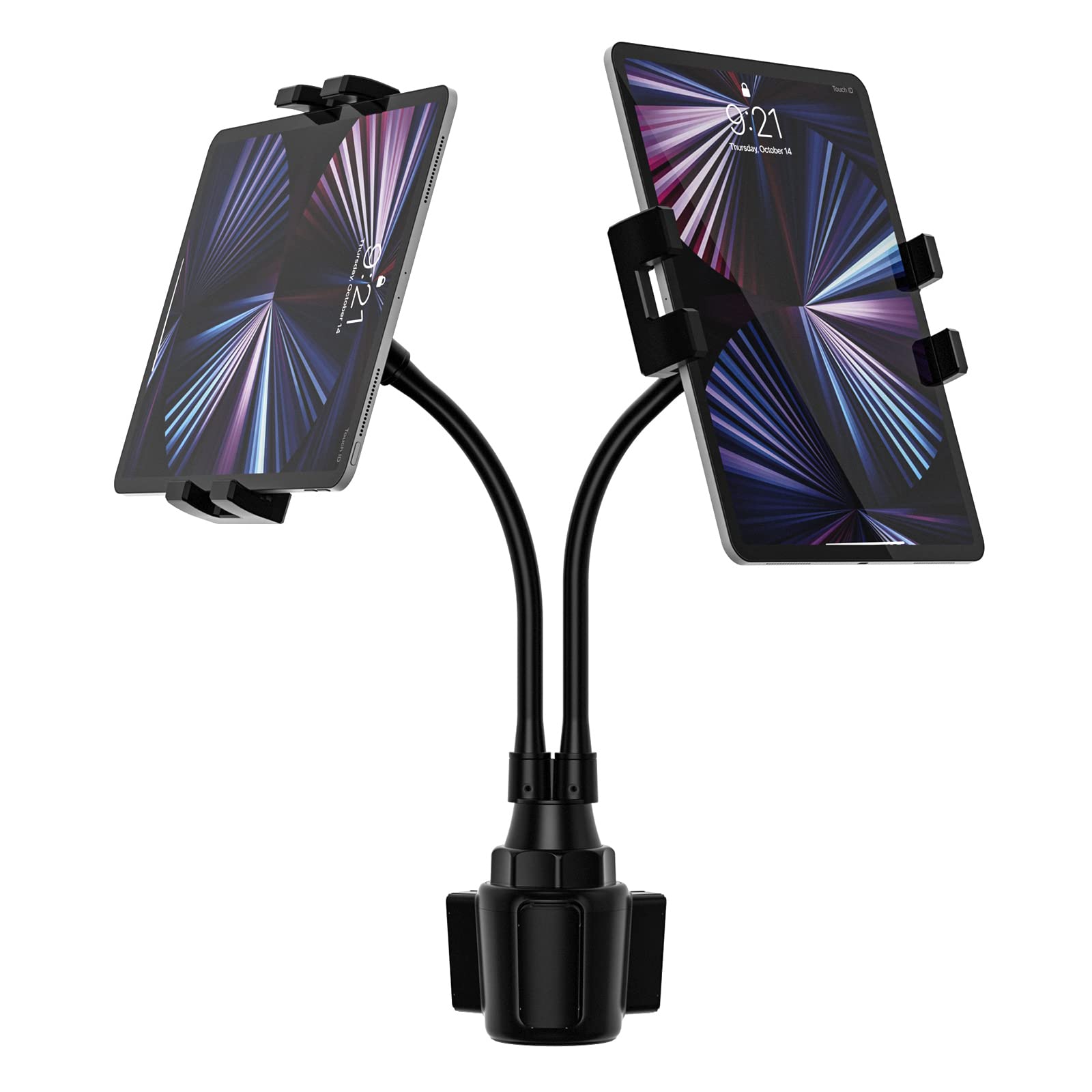 

Charchendo Автомобильный Планшет Подстаканник Двойной iPad Напиток Планшет Телефон Свободно Японская Инструкция Совместим со Всеми Планшетами и Смартфонами iPad Pro Air