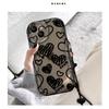 Transparent Silicone Phone Case IPhone 16 15 14 13 12 11 With Line Doodle Heart Chain Design Full Coverage Anti Drop