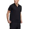 Adidas Solid Color Comfortable Breathable Casual Polo Shirt Men Tops Black H13836