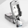Nail Clippers Keychain Stainless Steel Mini Nail Trimmer Travel Fingernail Toenail Cutter with Key Ring Portable Grooming Tool