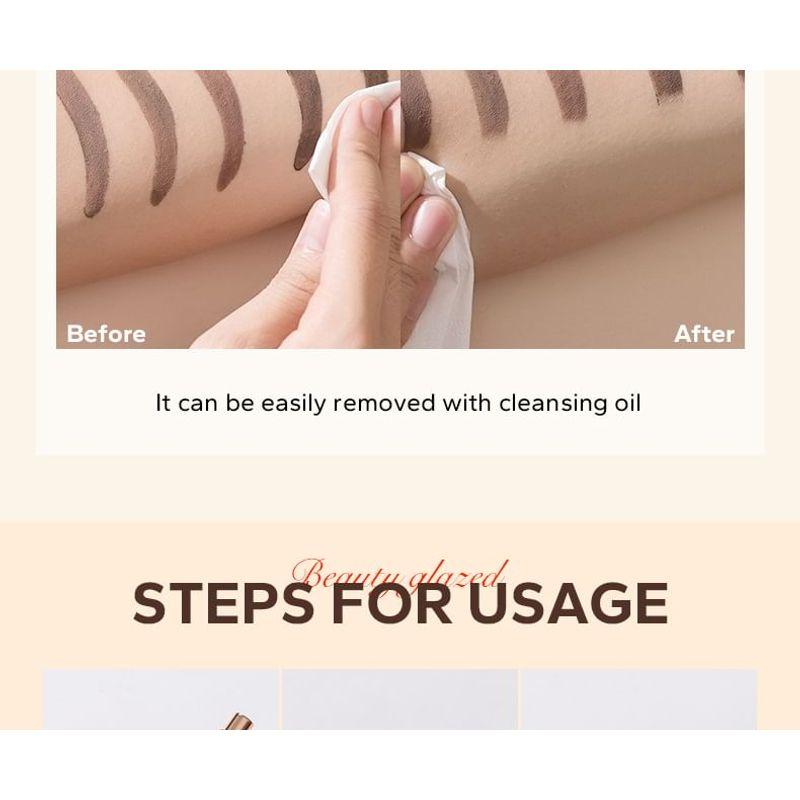 BEAUTY GLAZED - Natural Shaping Eyebrow Cream with Brush - 6 Colours