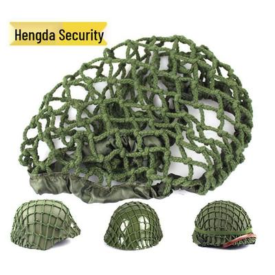 Handmade Army Green Camouflage Net Cover for M1/M35/M88 Helmets