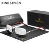 Óculos de Sol KINGSEVEN de Alumínio Masculino/Feminino Polarizados UV400 Moda Óculos de Sol Protetor Solar Clássico Retangular para Dirigir Óculos de Negócios