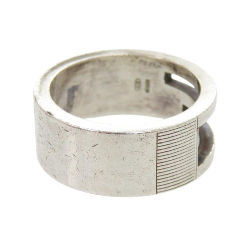 Used AUTHENTIC GUCCI Cutout GRing Silver Silver925 #11(JP Size)