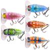 Air Force Imitation Bionic Five-Color Cicada Hard Bait4CM3.9GColorful Insect Lure Fishing Bait Special for Fishing