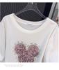 Women's Plus Size Loose-Fit Short-Sleeve Mid-Length T-Shirt (200-350 Jin)