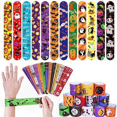 10/30/50 Bracelets Claquants d'Halloween pour Enfants, Jouets Sensoriels Anti-Stress, Bracelets d'Halloween en Gros pour Cadeaux Filles Garçons