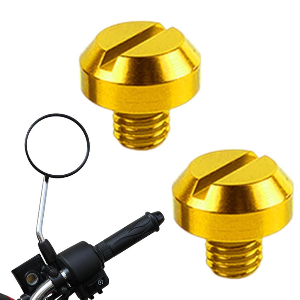 Spiegellochabdeckkappe, Motorradspiegellochstopfen, Motorradlochstopfen, Kompatibel mit M8/M10,