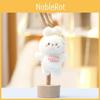 Rabbit Star Bear Plush Toys Keychain Super Soft Short Pile Children Pendant