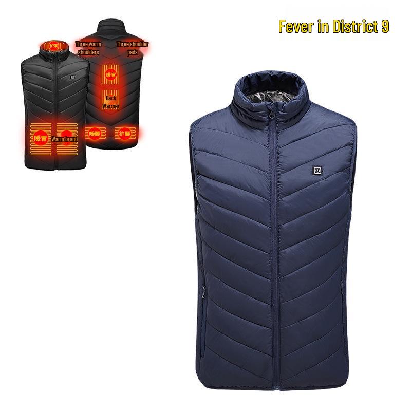 Men's USB-Charged Multi-Zone Intelligent Heating Vest - Constant Temperature