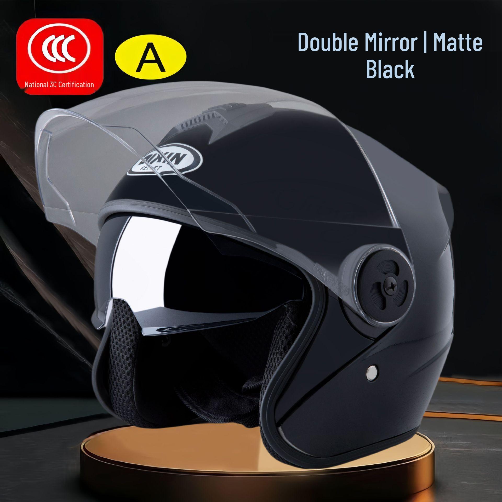 

3C Certified Unisex Electric Motorcycle Helmet with Warm, Windproof, Anti-fog Dual Visor Single Visor