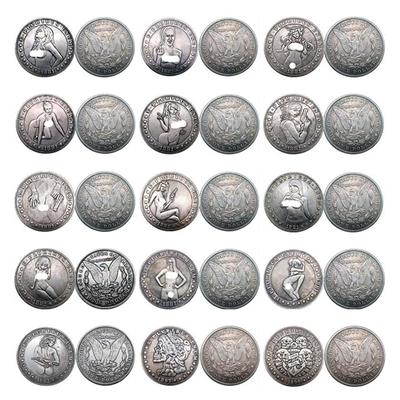Antike Hobo-Münze Sexy Schönheit Silbermünze Kupferplattiertes Silber zur Herstellung alter Sammlungs-Handwerkskunst Exquisites Geschenk