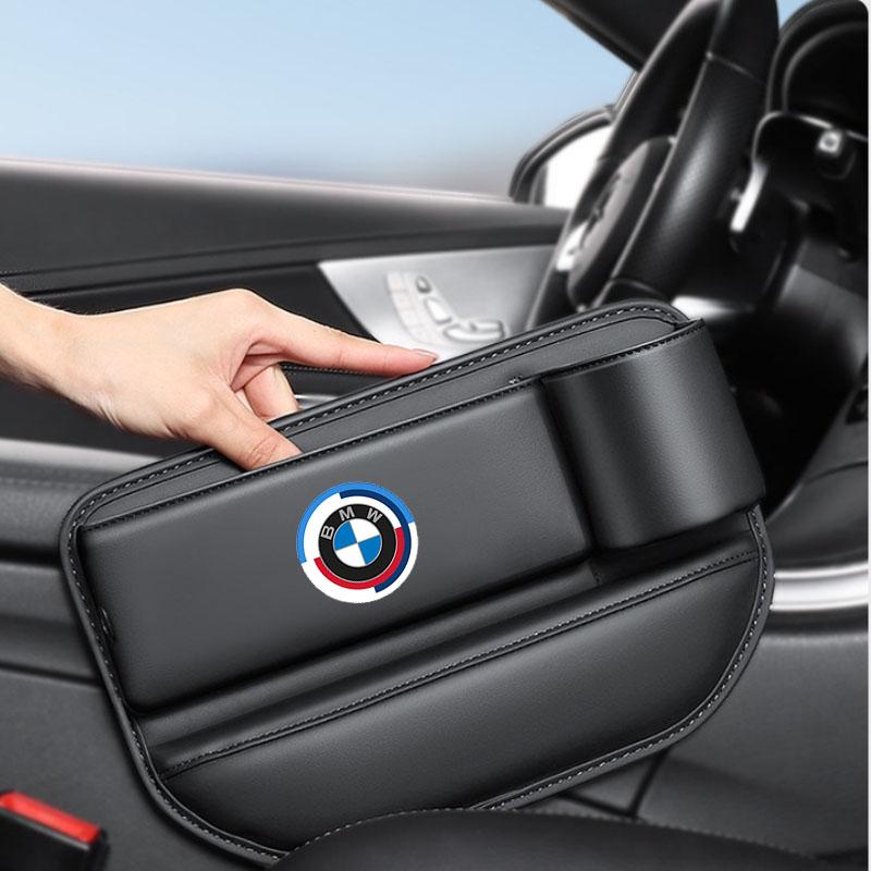 Car Front Seat Crevice Storage Box Pocket With Cup Holder for BMW E30 E34 E36 E39 E46 E52 E53 E60 E61 E62 E70 E83 Accessories Rlpf46