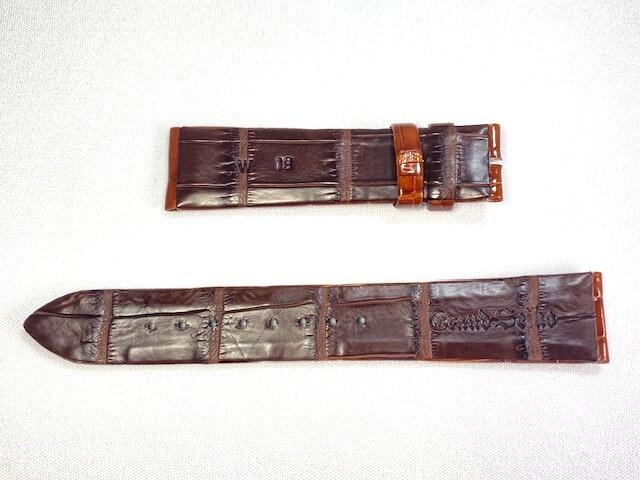 DEA5BW SEIKO Grand Seiko 18mm Leather Crocodile for Strap, Brown, SBGW004/ 9S54-0010