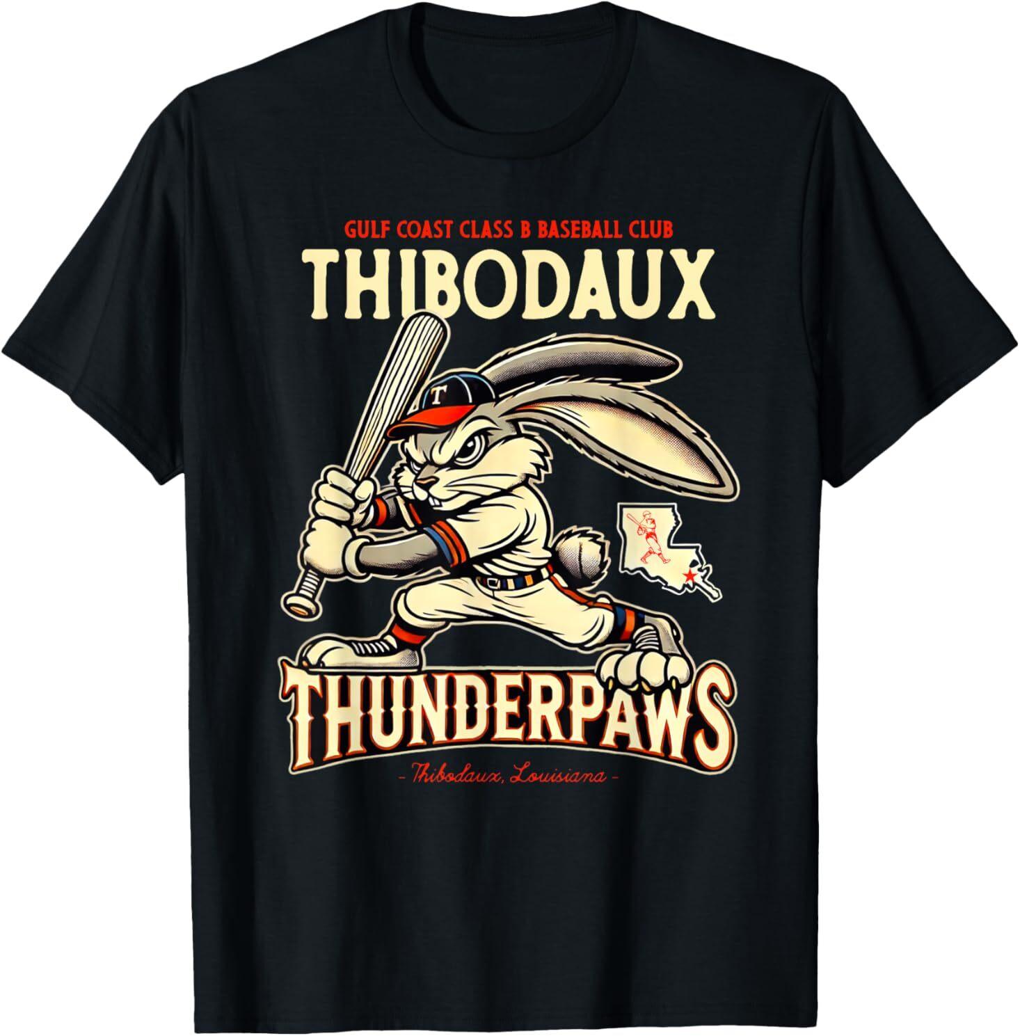 Minor League Baseball Team Thibodaux Thunderpaws T-Shirt S разноцветный