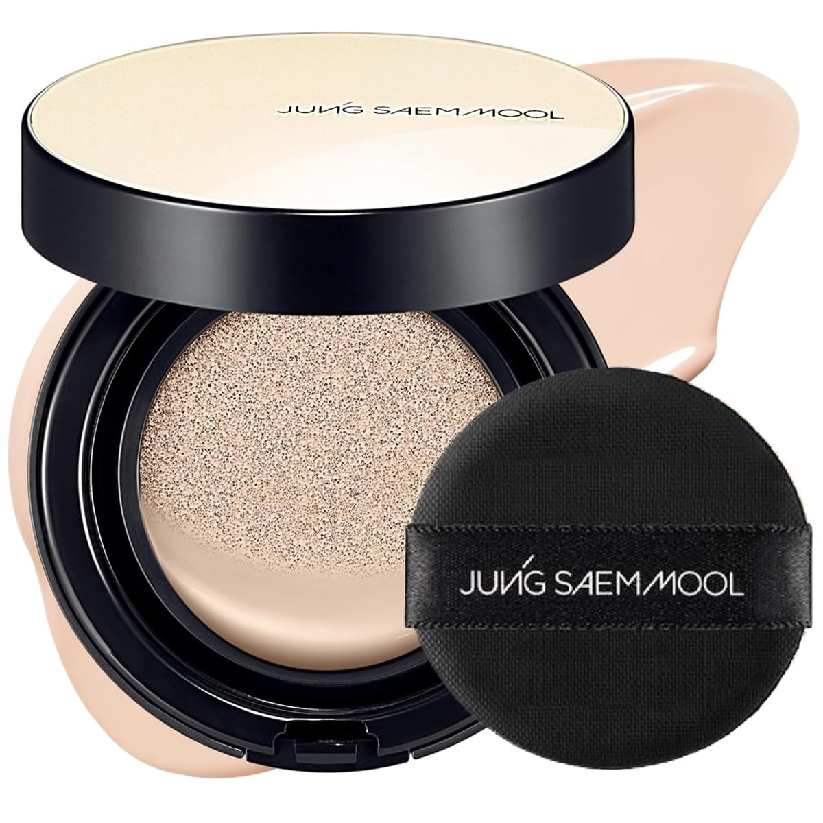 SAEM MOOL Essential Skin Nuder Cushion Тональная основа-кушон [Официальный JUNG] (Ярко-Розовый)