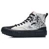 Li Ning X Disney Canvas Hi Shoes 'White Black' Women's AGCR180-5