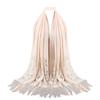 Women Muslim Islamic Tassel Lace Hollow Long Hijab Scarf Shawl Wrap Stole