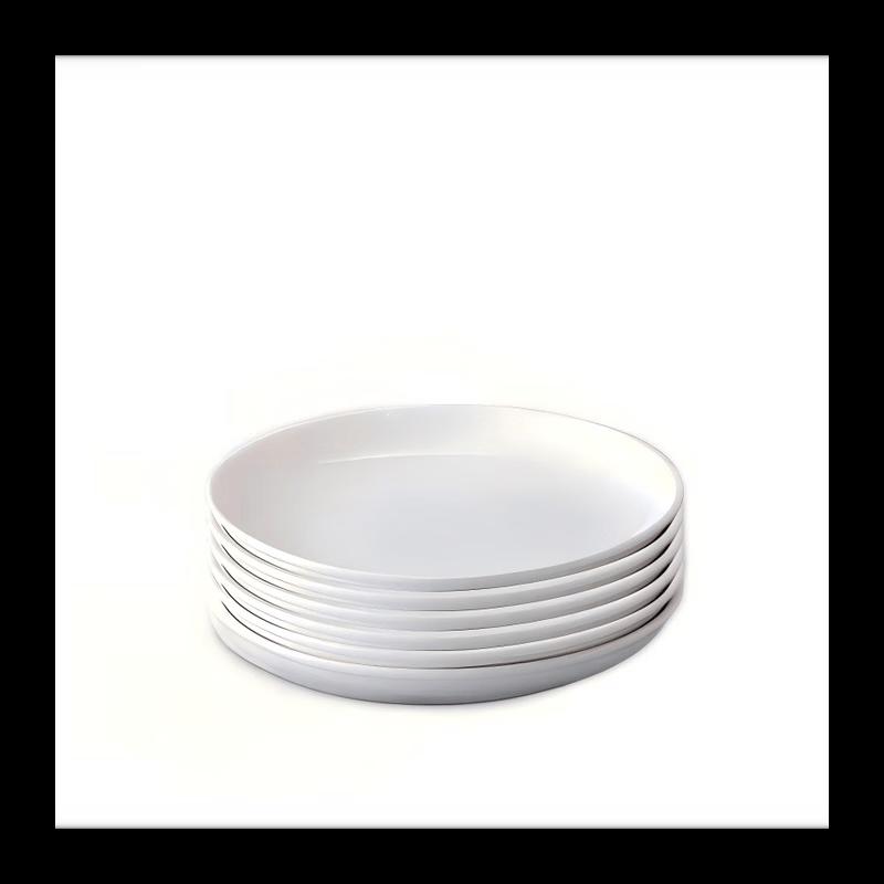 NHZHIW White Porcelain Deep Plate
