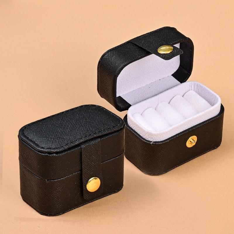 Elegante Schmuckschatulle aus Samt für Ohrringe & Halsketten - Tragbare Reiseaufbewahrungs- & Ausstellungsbox
