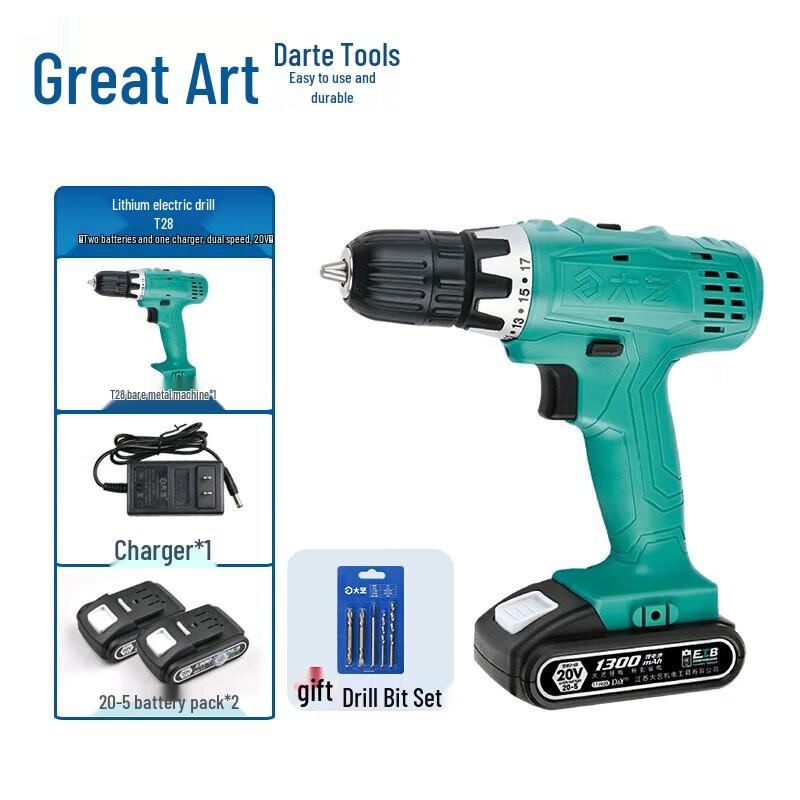

DAYI 20V Cordless Electric Drill Screwdriver CN plug (adapter included)