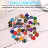 50Pcs Heart Shape Crystals Set Natural Crystal Heart Stones Mini Assorted Worry Stones for Energy Balancing Desktop Decoration