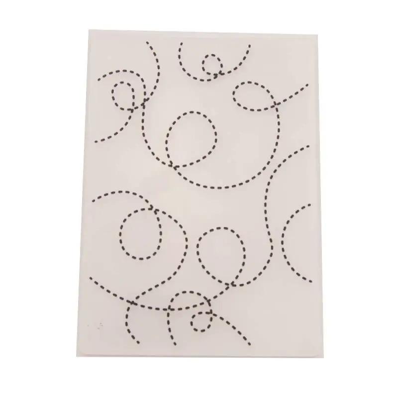 3D Textured Impressions Embossing Folder, Line Textured Dot Background Embossing Folder for Card Making DIY Craft Art Supplies