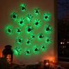 Halloween Wall Decor with Colorful Lights, Black Stickers and Self-Adhesive Stickers for House Party Window and Wall Decoration