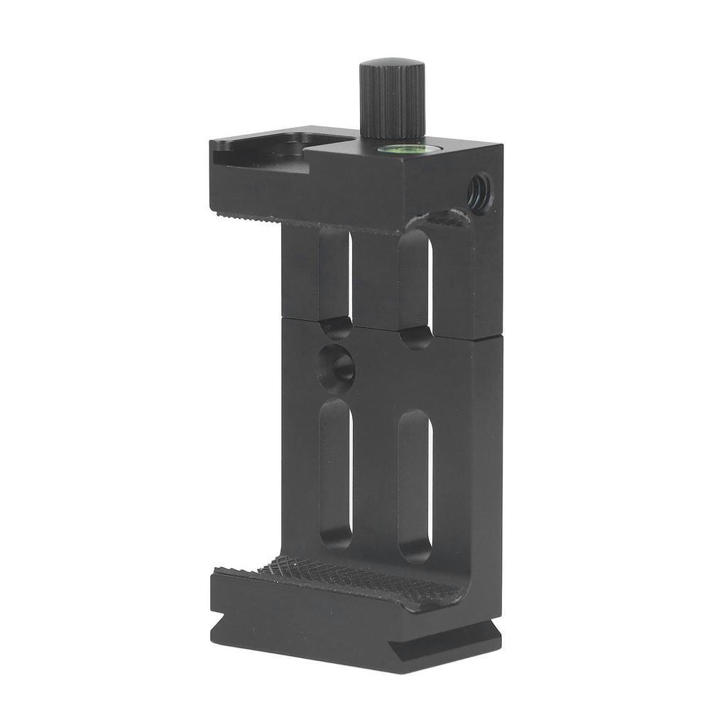 Aluminum Phone Tripod Mount with Cold Shoe Universal Metal Adjustable Phone Clamp Adapter Expansion