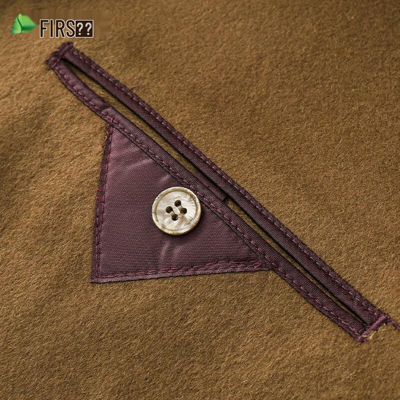 Shanshan Men's 100% Wool Mid-length Double-sided Overcoat