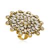 Vintageinspired Stylish Adjustable Alloy Ring With Gorgeous Sunflower Accent Women For
