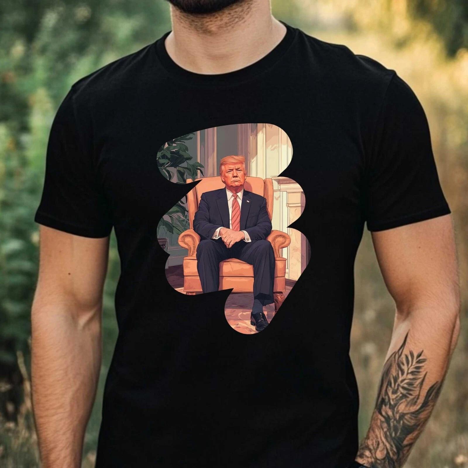 T-Shirt Herren Donald Trump Motiv Baumwolle Größe XS bis 5XL M