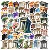 35-150pcs Ancient Greek Architecture Stickers Vintage Aesthetic Sticker Graffiti Diy Laptop Luggage Decals History Buffs Gift