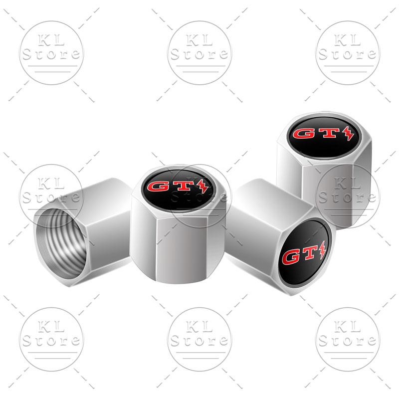

4pcs GT Lightning Emblem Car Wheel Tire Valve Caps Tyre Rim Stem Dust Covers For Volkswagen GTI Passat Jetta Golf 5 6 7 Tiguan армия зеленый