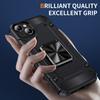 For iPhone 15 Case Ring Holder PC+TPU Corner Cushioning Phone Cover