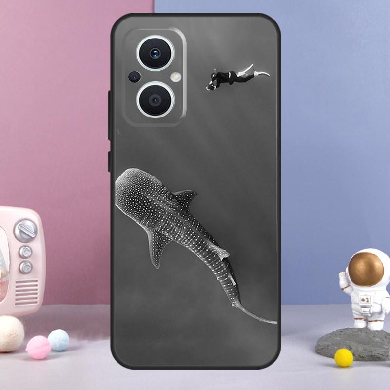 Whale Sharks Fish Funda For OPPO Reno 14 F 11F 12F 13F 10 11 12 13 Pro 7 8 Lite OPPO Find X8 X6 X5 X9 Pro Case