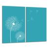 Glass Cutting Board 2X 30X52 Flower