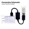 Wireless USB RF Remote Control Switch for LED Lights Fans Compact Design Energy Efficient Operation 43392 MHz Frequency