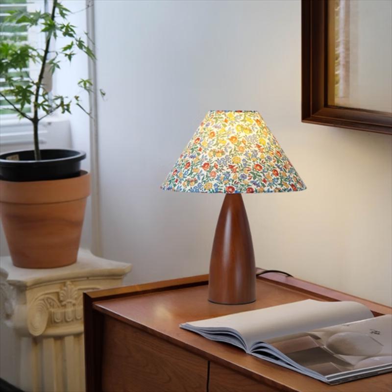 SLYC Wabi-Sabi Solid Wood Bedside Lamp