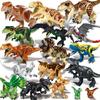 Jurassic Dinosaur Brutal Raptor T-Rex Triceratops Model Building Blocks Dino Velociraptor Figure Bricks Toy