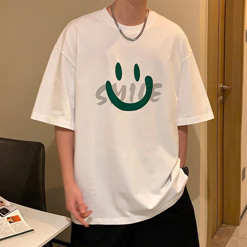 Letní pánské tričko nadměrné velikosti s krátkým rukávem ležérní volné pánské triko unisex streetwear top trička