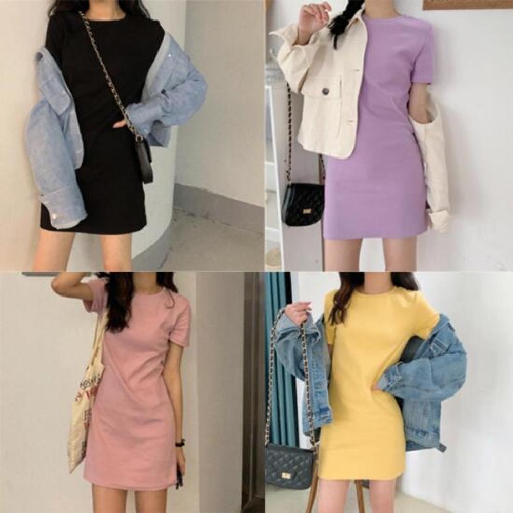 New ArrivalS Open Run Women S Simple Summer Mini dreSS