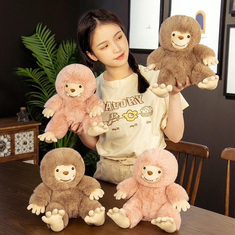 1pc 25cm Adorable Animal Plush Toys Kawaii Bigfoot Dolls Creative Little Monster Plush Pillow For Children Girls Birthday Gifts
