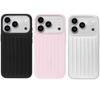 Business 3D Aluminum Alloy Corrugated Stripe Stylish Case For IPhone 17 Pro Max 16 15 14 13 Advanced Minimalist Solid Color Sle Luggage Non-Slip Cover