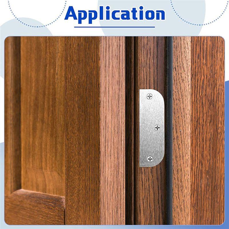 AT21-Hinge Filler Plates Door Hinge Filler Plates Door Edge Filler Plates Door Hinge Shims Silver