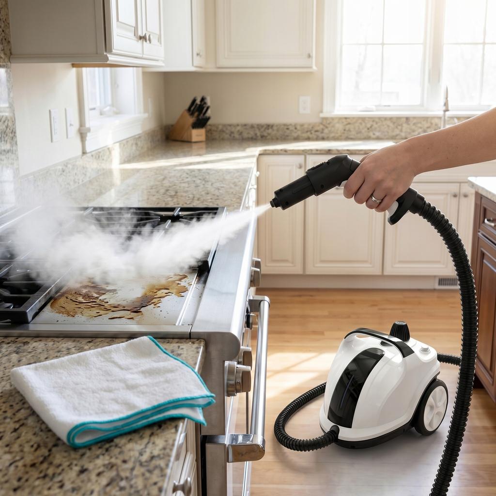 2500W 2-in-1 Steam Mop and Pressure Cleaner for Windows - 2000ml, 5 Bar