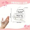 1pc Heart-Shaped Teacher's Day Gift - Acrylic Award with 'An Amazing Teacher Is Not Easy to Find' Message, Graduation/ End of Year/ Christmas Present 