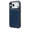 For iPhone 17 Pro Max Case Calf Texture PU Leather Anti Fingerprint Back Phone Cover